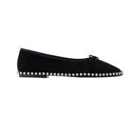 Alexander Wang, Femme, Chaussures, Noir, Taille: 37 EU Ballerines en cuir noir avec détail de chaîne