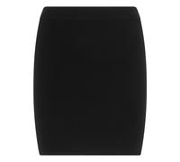 Alexander Wang, Femme, Jupes, Noir, Taille: 40 FR Mini-jupe en laine avec écusson logo