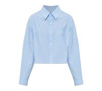 Alexander Wang - Logo Shirt - Femme - Blouses et Chemises - Bleu - Taille: 36 FR