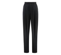 Alexander Wang - Pantalon à Taille Élastique Repliée - Femme - Pantalons - Noir - Taille: 38 FR