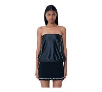 Alexander Wang - Top bustier en satin - Femme - Tops - Noir - Taille: 38 FR