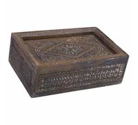 Alexandra House Living Boîte à Bijoux Blanc Gris Bois de manguier 20 x 9 x 29 cm