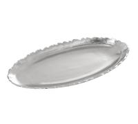 Alexandra House Living Centre de Table argenté céramique 5 x 41 x 18 cm