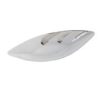 Alexandra House Living Centre de Table Blanc argenté céramique (12 x 31 x 7 cm)