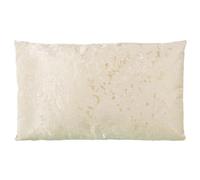 Alexandra House Living Coussin crème Textile 30 x 50 cm