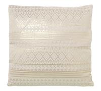 Alexandra House Living Coussin doré Textile 45 x 45 cm