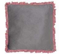 Alexandra House Living Coussin Gris Rose Textile 45 x 45 cm