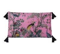 Alexandra House Living Coussin Rose Textile 50 x 30 cm