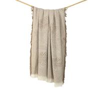 Alexandra House Living Couverture Palma Beige 125 x 180 cm