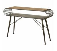 Alexandra House Living Entrée Marron Fer Bois de Sapin 33 x 76 x 119 cm