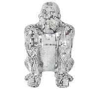 Alexandra House Living Figurine décorative en Plastique Gorille 21 x 22 x 32 cm Miroirs