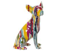 Alexandra House Living Figurine décorative Multicolore en Plastique Chien Peinture 14 x 19 x 28 cm