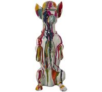 Alexandra House Living Figurine décorative Multicolore en Plastique Chien Peinture 16 x 13 x 30 cm