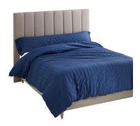 Alexandra House Living Housse de Couette Aman Bleu 180 x 220 cm