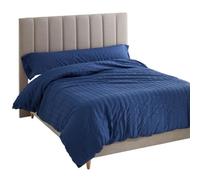 Alexandra House Living Housse de Couette Amman Bleu 150 x 220 cm