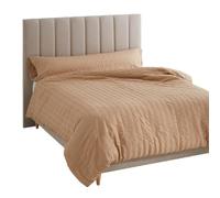 Alexandra House Living Housse de Couette Amman Marron Clair 240 x 220 cm