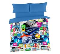 Alexandra House Living Housse de Couette Net Multicolore Impression numérique