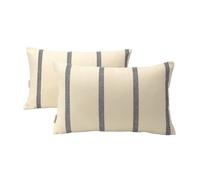 Alexandra House Living Lot de 2 Housses de Coussin Bleues 30 x 50 cm