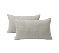Alexandra House Living Lot de 2 Housses de Coussin Bleues 30 x 50 cm