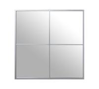 Alexandra House Living Miroir Mural argenté métal fenêtre 5 x 73 x 73 cm