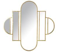 Alexandra House Living Miroir Mural doré en métal 7 x 80 x 78 cm