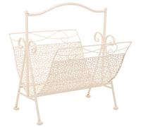 Alexandra House Living Porte-revues Blanc forgé 36 x 33 x 38 cm