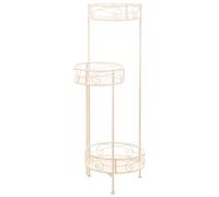 Alexandra House Living Support pour Pot de Fleurs Blanc métal Fer 25 x 158 x 40 cm