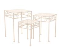 Alexandra House Living Support pour Pot de Fleurs Blanc métal Fer 25 x 45 x 72 cm
