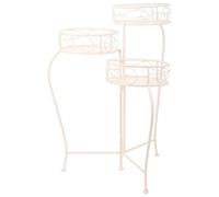 Alexandra House Living Support pour Pot de Fleurs Blanc métal Fer 34 x 76 x 40 cm