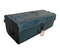 Alexandra House Living Valise décorative Bleue Fer Style Artisanal 33 x 25 x 66 cm