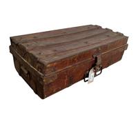 Alexandra House Living Valise décorative Marron Fer Style Artisanal 33 x 21 x 70 cm