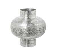 Alexandra House Living Vase argenté métal Finition Vieilli 25 x 25 x 27 cm