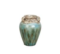 Alexandra House Living Vase Bleu Marron Terre Cuite, 20 x 25 x 20 cm