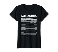 Alexandra Valeur Nutritive Nom Drôle T-Shirt Graphique avec Valeur