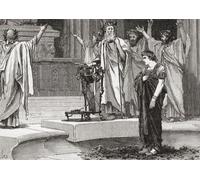 Alexandre au temple de Jupiter Amon Siwa Oasis Égypte en 331 av. Alexandre III de Macédoine 20/21 juillet 356 avant JC 10/11 juin 323 BC alias Alexandre le Grand. Roi de l'ancien royaume grec de