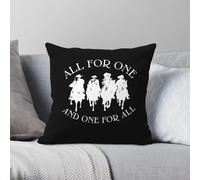 Alexandre Dumas Trois Mousquetaires Carré Taie d'oreiller Polyester Lin Velours Imprimé Décor Taie d'oreiller Housse de coussin de voiture