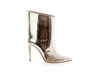 Alexandre Vauthier - Bottines à Cheville en Cuir Verni - Femme - Chaussures - Jaune - Taille: 36 EU