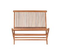 AlexandreHouse Banc en Teck 100 x 45 x 90 cm Pliable Naturel Marron