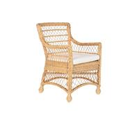 AlexandreHouse Fauteuil en rotin 56 x 63 x 86 cm avec Coussin Naturel