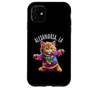 Alexandria, Los Angeles, États-Unis, Motif Amusant et coloré de Chat Dansant. Coque pour iPhone 11