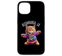 Alexandria, Los Angeles, États-Unis, Motif Amusant et coloré de Chat Dansant. Coque pour iPhone 13
