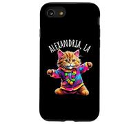 Alexandria, Los Angeles, États-Unis, Motif Amusant et coloré de Chat Dansant. Coque pour iPhone SE (2020) / 7/8