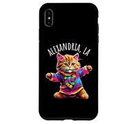 Alexandria, Los Angeles, États-Unis, Motif Amusant et coloré de Chat Dansant. Coque pour iPhone XS Max