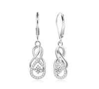 ALEXCRAFT Boucles d'oreille Argent 925 Boucles d'oreille Pendantes Argent Boucles d'oreilles Zirconium Femme Cadeau pour Femmes Petite Amie Maman Flle