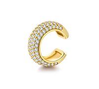 ALEXCRAFT Ear Cuff Or Manchette Oreilles Manchettes Rhinestone Boucle D Oreille Sans Trou Boucle d'oreille Doree De Cartilage Clip Anneau Plaqué Or Sans Piercing Epaisse Faux Kong Créoles