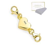 ALEXCRAFT Lot de 2 fermoirs pour colliers en argent 925 14 carats plaqué or fermoir mousqueton fermoirs pour bracelets à faire soi-même crochets fermoir colliers