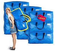 AlexHome Lot de 9 sacs de rangement extra larges en plastique réutilisables