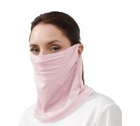Alexis Leroy Masque UV Unisexe Protection Coupe-Vent avec Anches Oreilles Porte-Dépêche Discrète pour Pendulaires et Vélos en Ville Grand Trou Rose Taille Unique