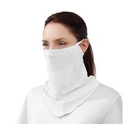 Alexis Leroy Masque UV Unisexe Protection Coupe-Vent avec Anches Oreilles Porte-Dépêche Discrète Pour Pendulaires et Vélos en Ville Maille Blanc Taille unique
