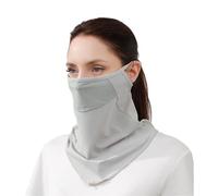 Alexis Leroy Masque UV Unisexe Protection Coupe-Vent avec Anches Oreilles Porte-Dépêche Discrète Pour Pendulaires et Vélos en Ville Maille Gris Taille unique